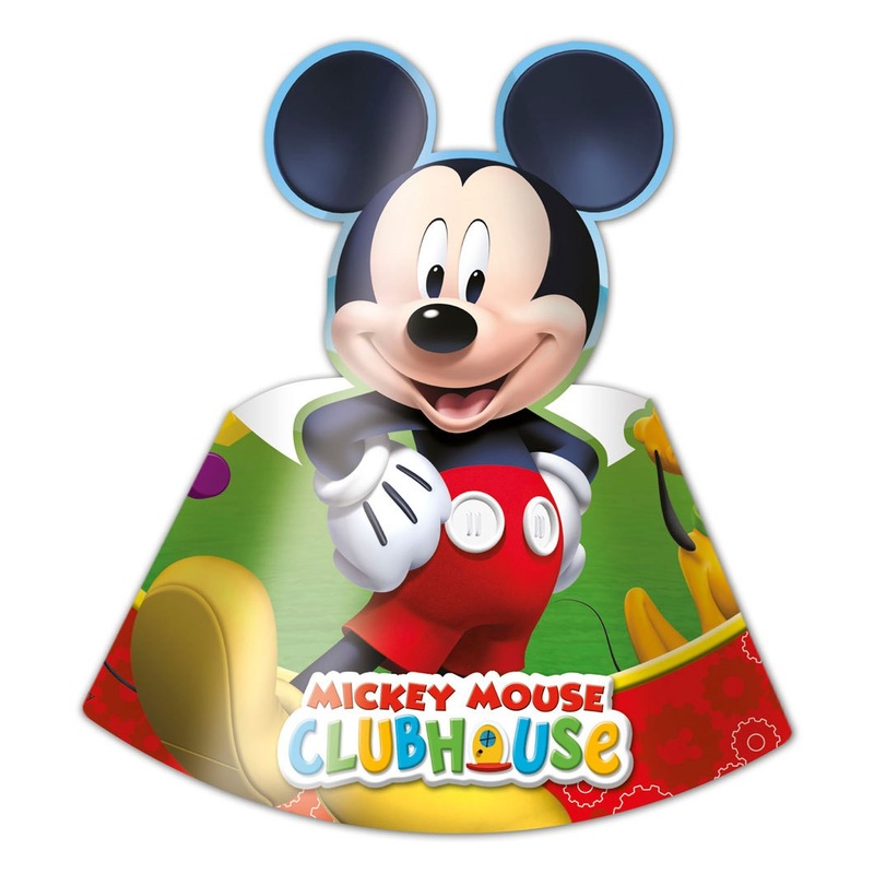 6 Mickey Mouse party friends party hats