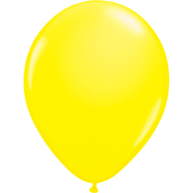 8 latex balloons 25cm sun yellow