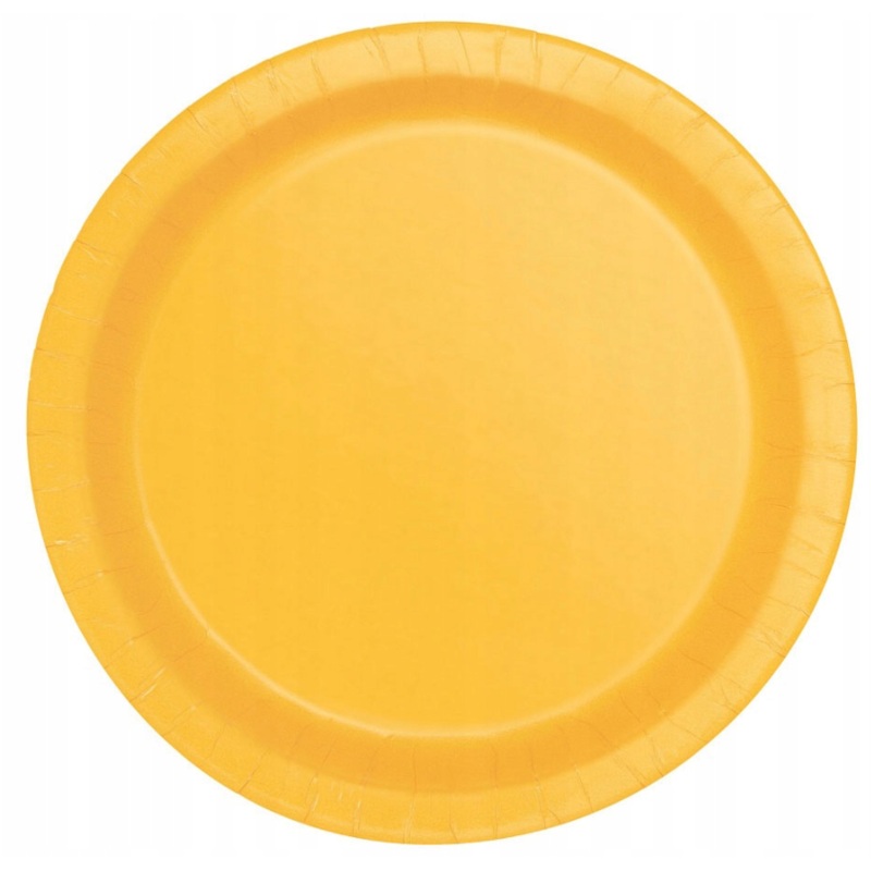8 Vera yellow plates 23cm
