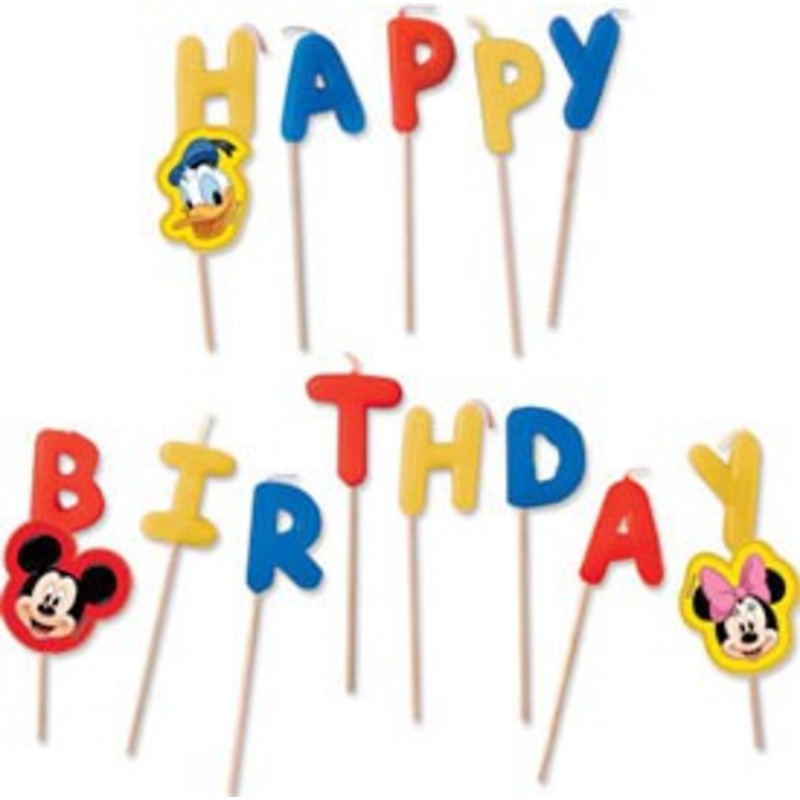 Mickey's Clubhouse cake candles