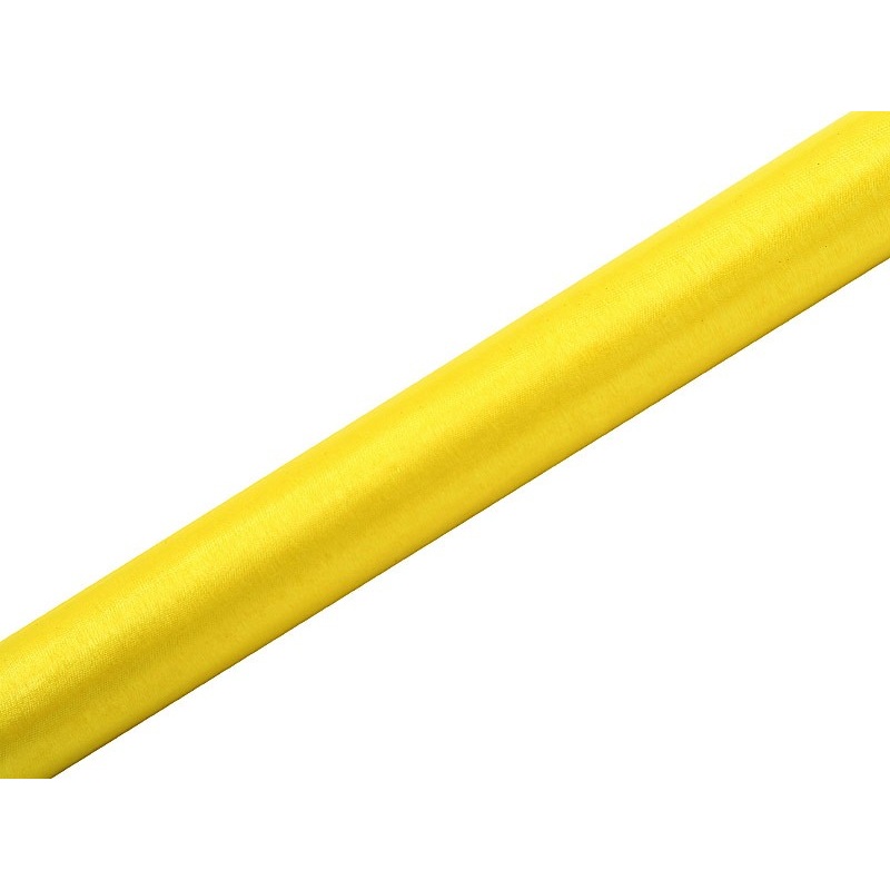 Organza fabric Julie yellow 9m x 36cm