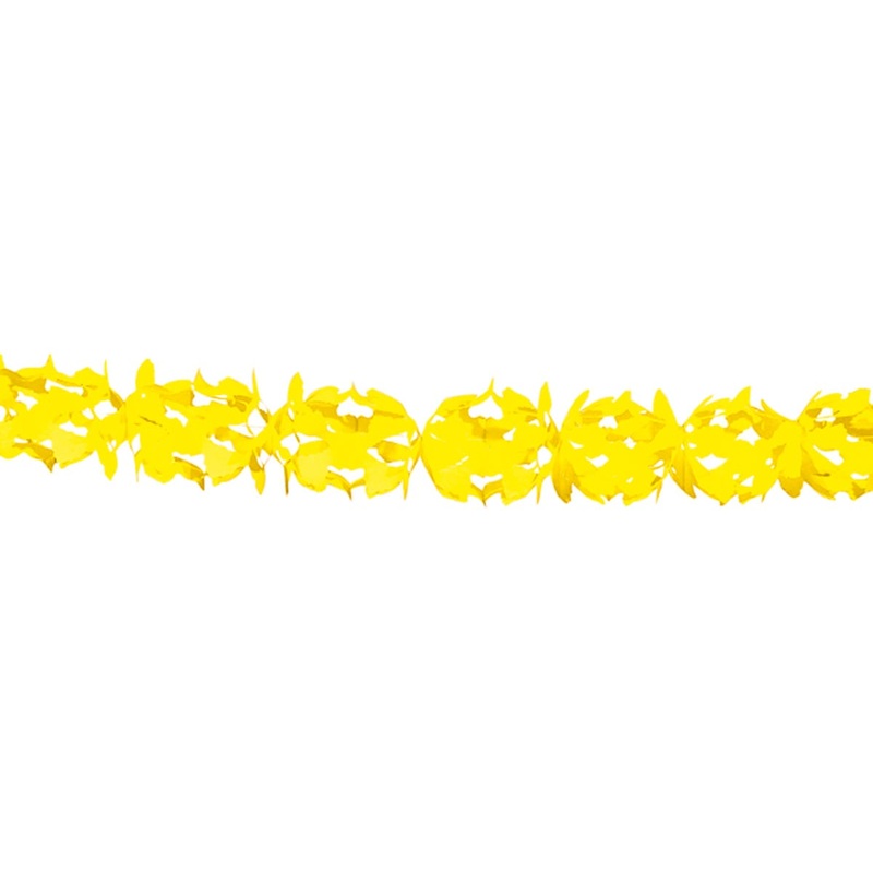 Paper garland Hoku yellow 6m