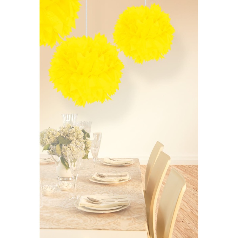 Pompon Elli neon yellow 30cm