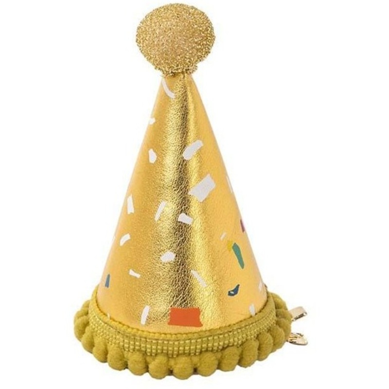 Pompous mini fabric party hat
