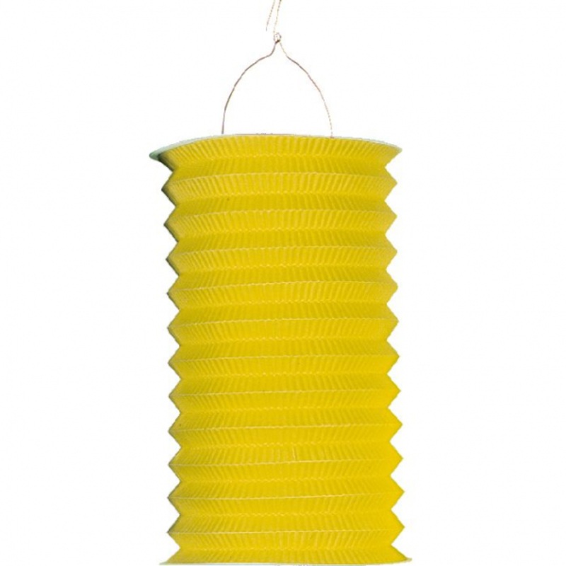 Solid Color Paper Lantern Autumn Blossom Yellow 28cm