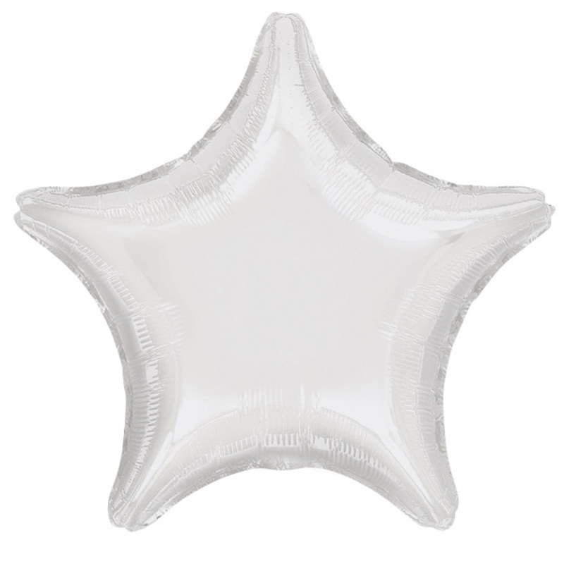 Sparkling Star balloon white