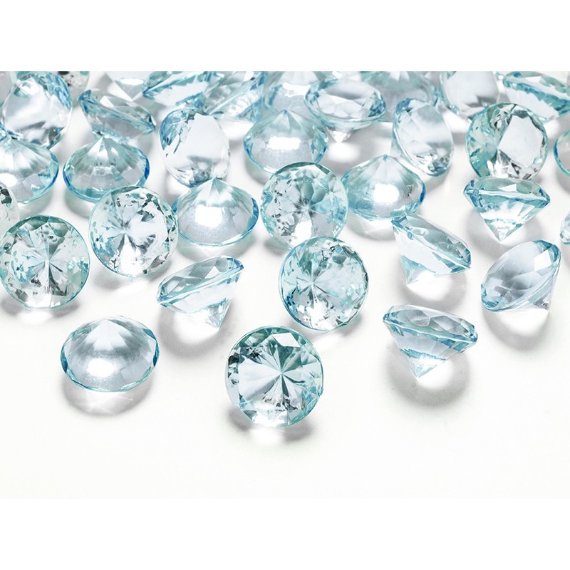 10 scattered diamonds turquoise 2cm