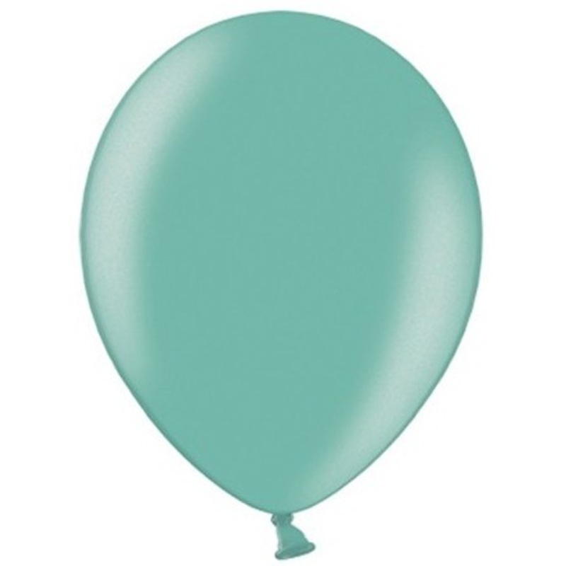 100 Celebration balloons aquamarine 25cm