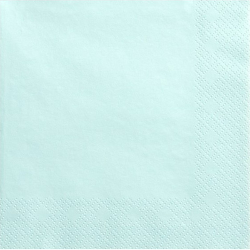 20 napkins Scarlett mint turquoise 33cm