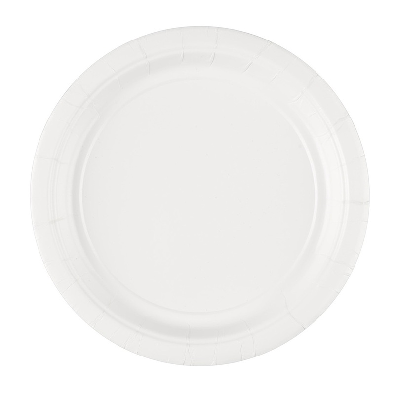 20 paper plates Mila white 17.7cm