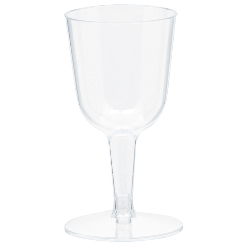 20 transparent wine glasses 73ml