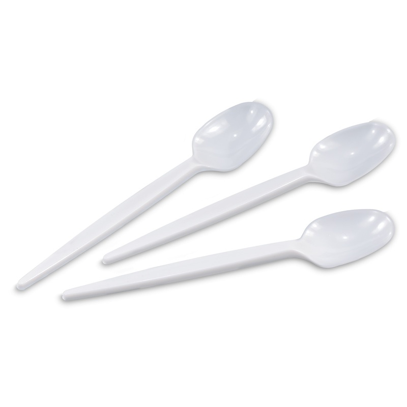25 party buffet coffee spoons white