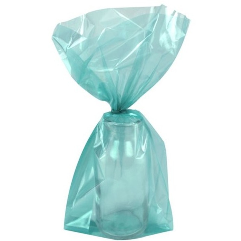 25 turquoise gift bags 24cm