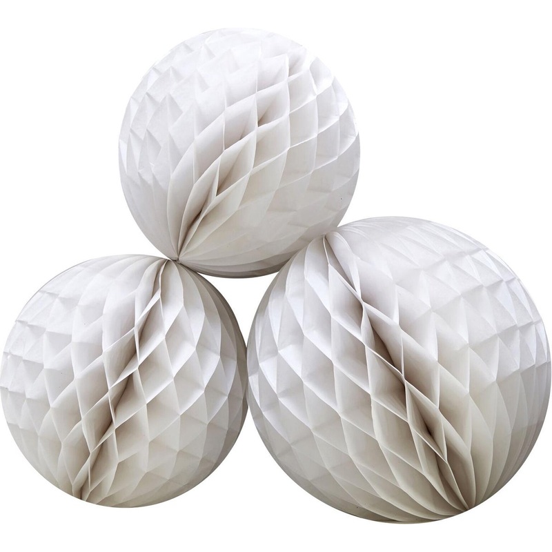 3 Mindful Christmas honeycomb balls