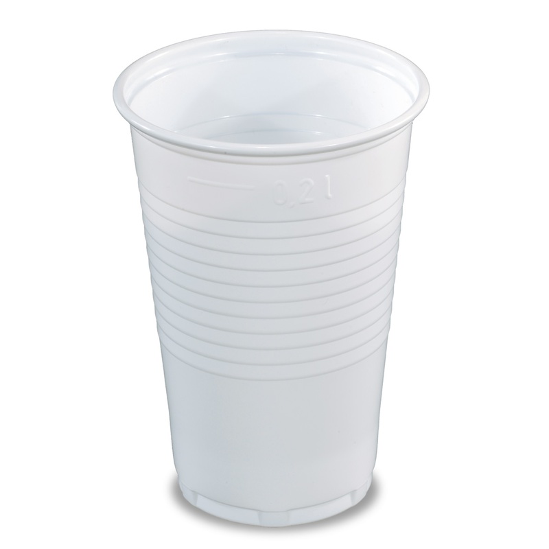50 party buffet cups white 200ml