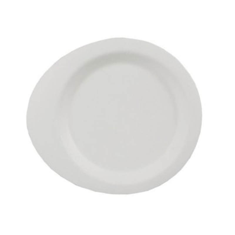 50 round sugar cane finger food plates