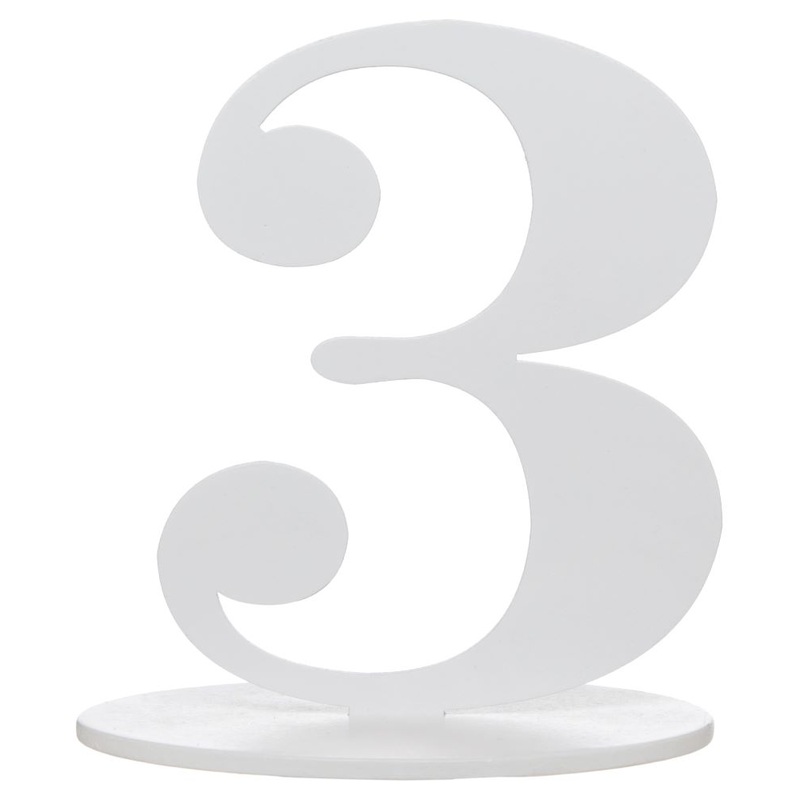 Fabulous 3 table number 17cm