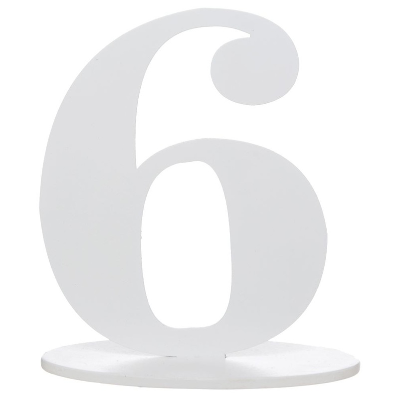 Fabulous 6 table number 17cm