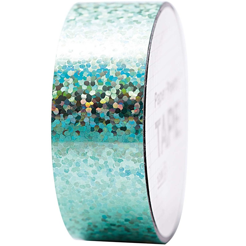 Holographic Washi Tape turquoise 10m