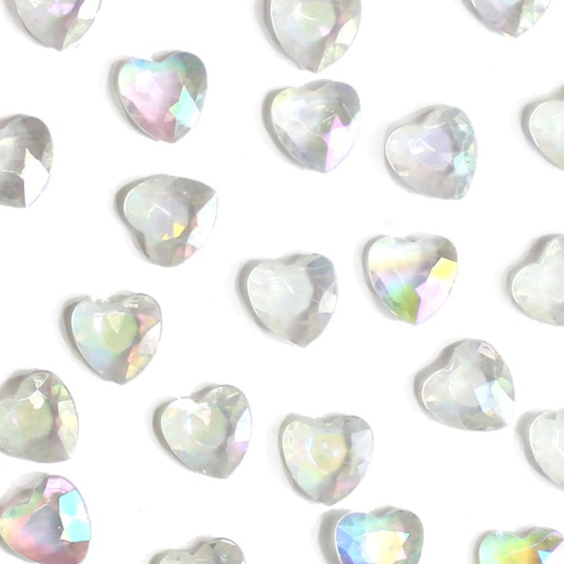 Mother-of-pearl diamond hearts sprinkle decoration 28g