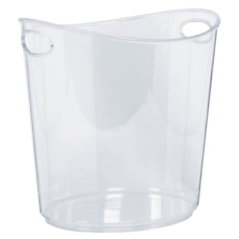 Transparent ice container