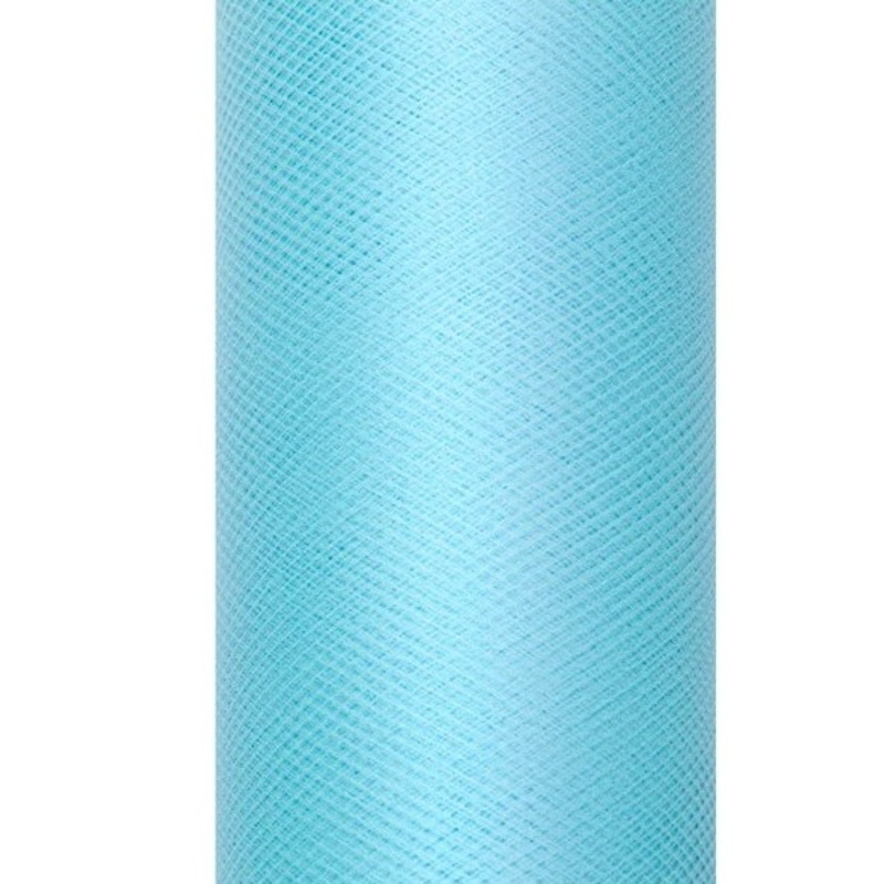 Tulle fabric Luna turquoise 20m x 8cm