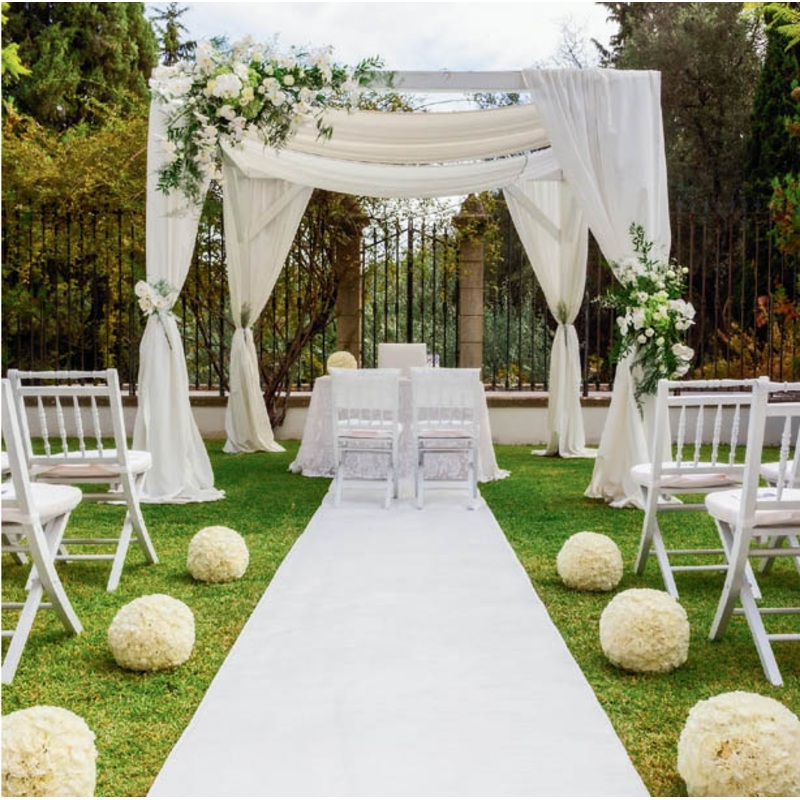 Tulle fabric Maria white 100 x 1.6m