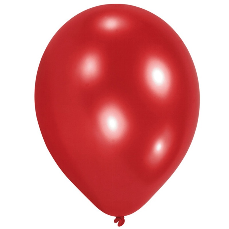 10 Latex Balloons Red 23cm
