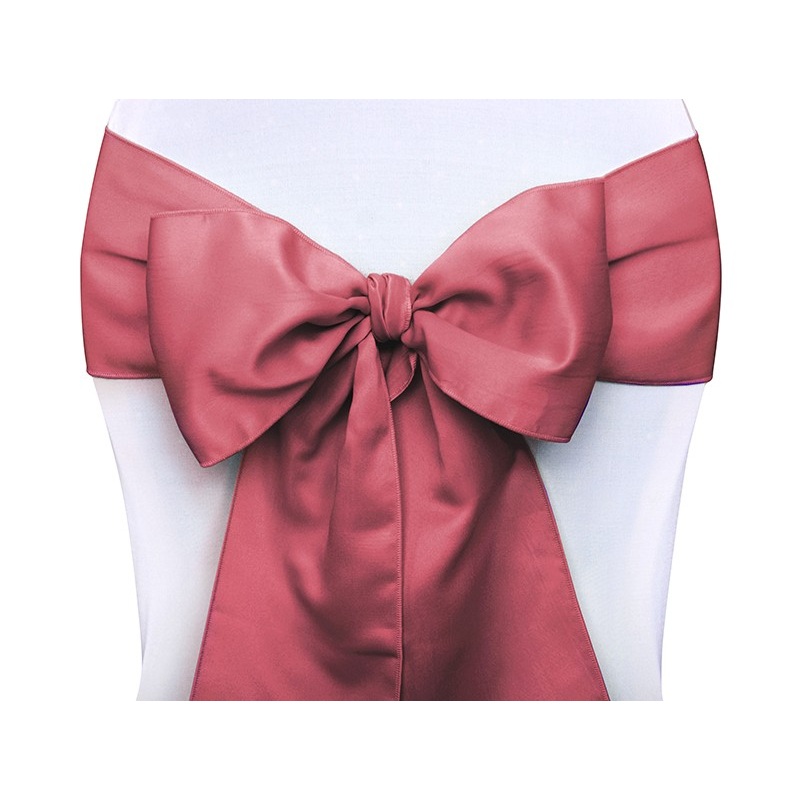 10 noble chair ribbons red 15cm x 2.75m