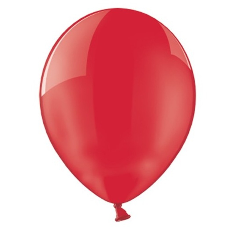 100 balloons cherry red glossy 12cm