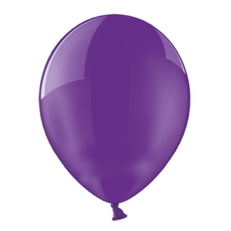 100 balloons purple glossy 12cm
