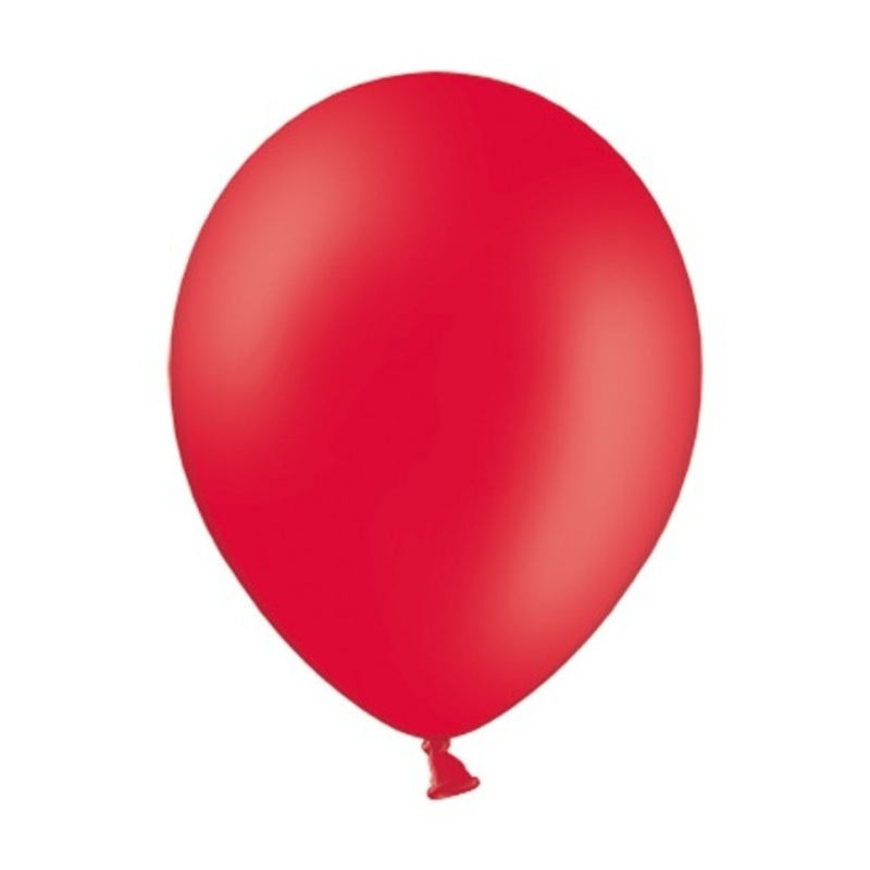 100 balloons ruby pastel red 35cm