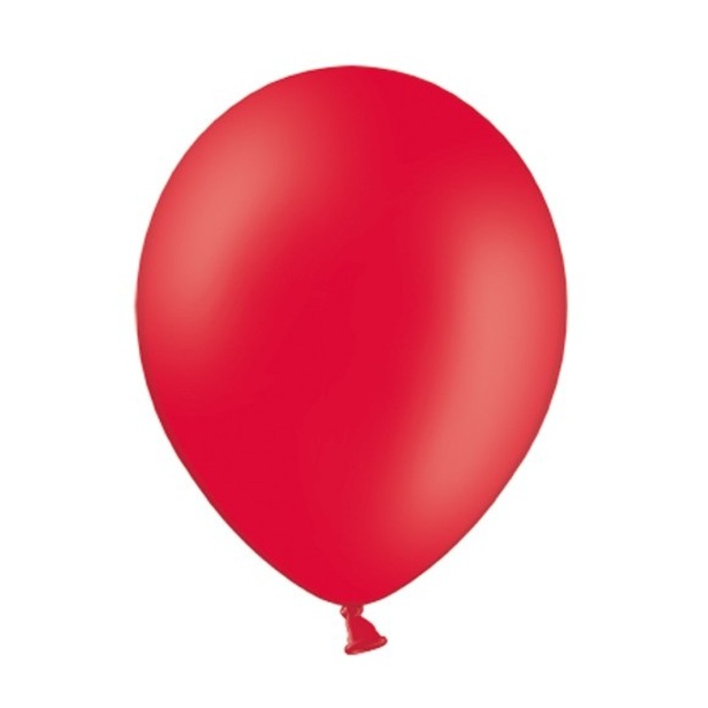 100 latex balloons strawberry red 13cm