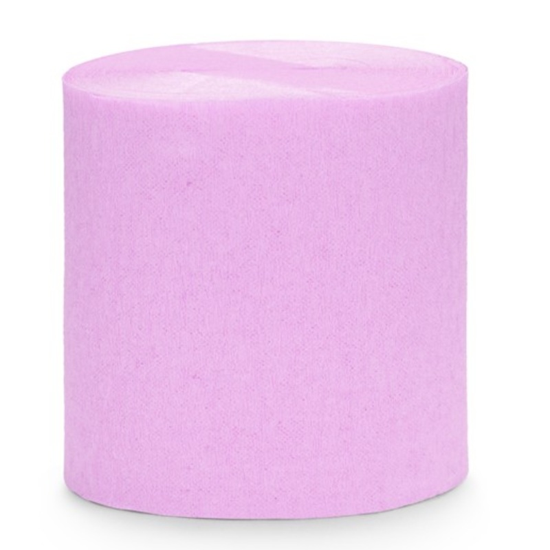 10m crepe paper lilac 4-part