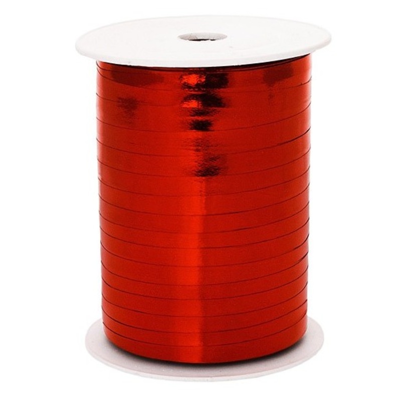 225m metallic ribbon red