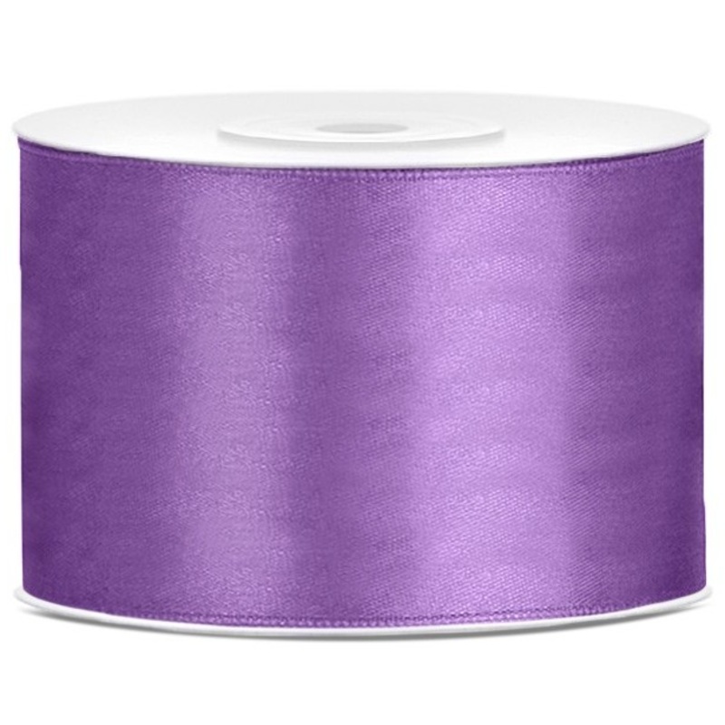 25m satin ribbon lavender 5cm wide