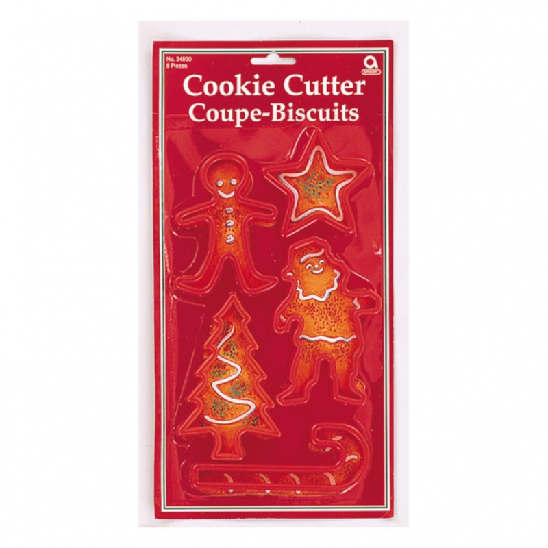 5 Cookie Cutters Merry Christmas