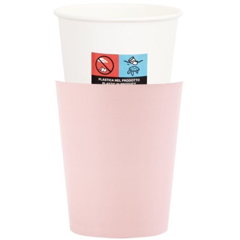 8 Light Pink Passion paper cups