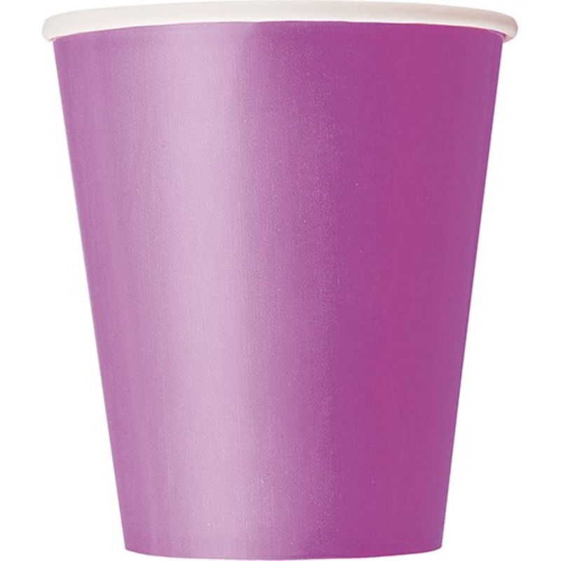 8 paper cups Vera lilac 266ml