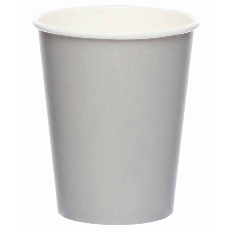 8 Stone Gray paper cups 227ml