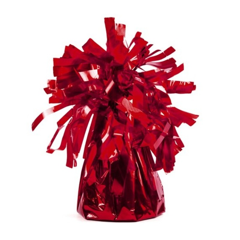 Balloon weight for foil balloons in red