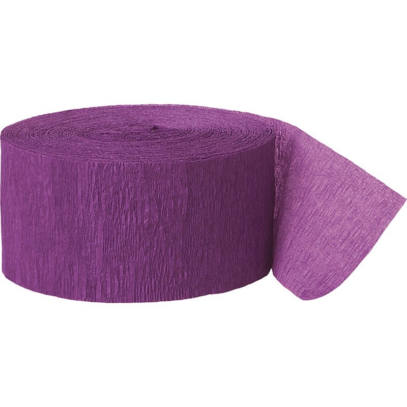 Crepe paper streamer Fiesta Lilac 24.6m