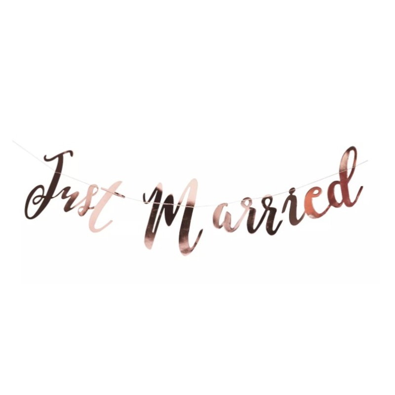 Fairytale wedding Just Married garland 1.5m