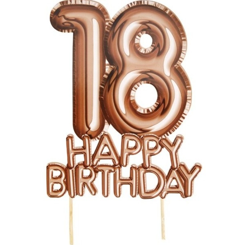 Glorious 18th Birthday cake decoration 21cm