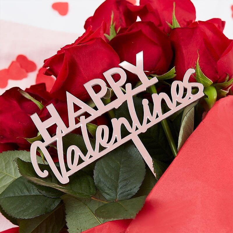 Happy Valentines plug for bouquets