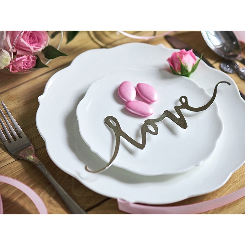 Lettering Love paper decoration 6 pcs