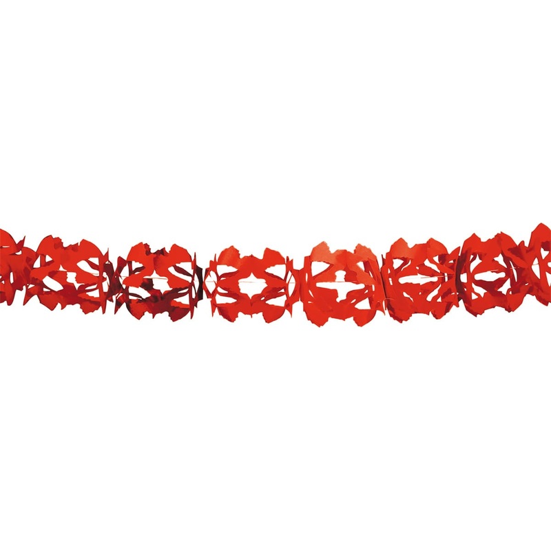 Paper garland Hoku red 6m