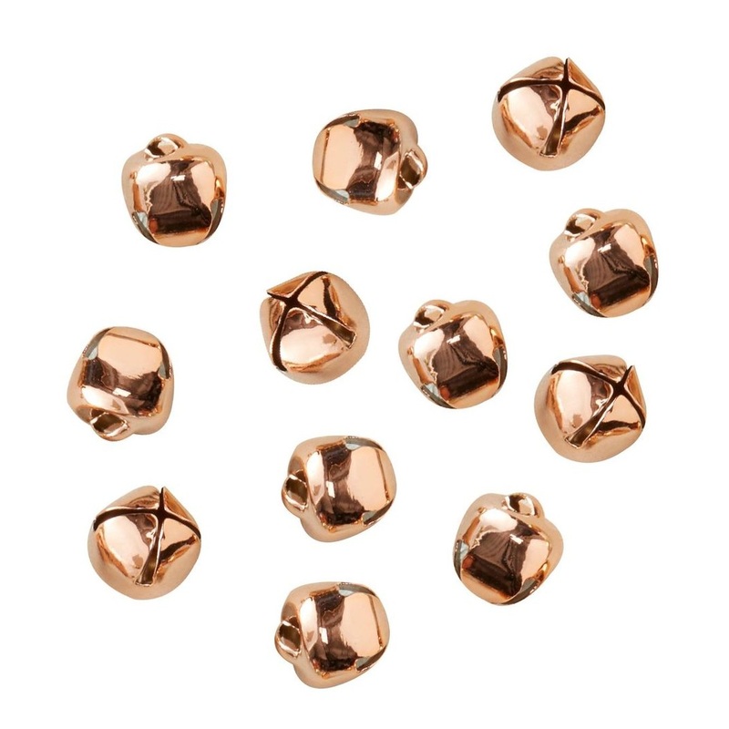 Rose gold metallic magic bells sprinkle decoration