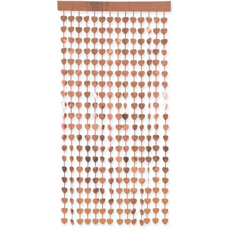 Rosy Heart curtain 2m x 1m