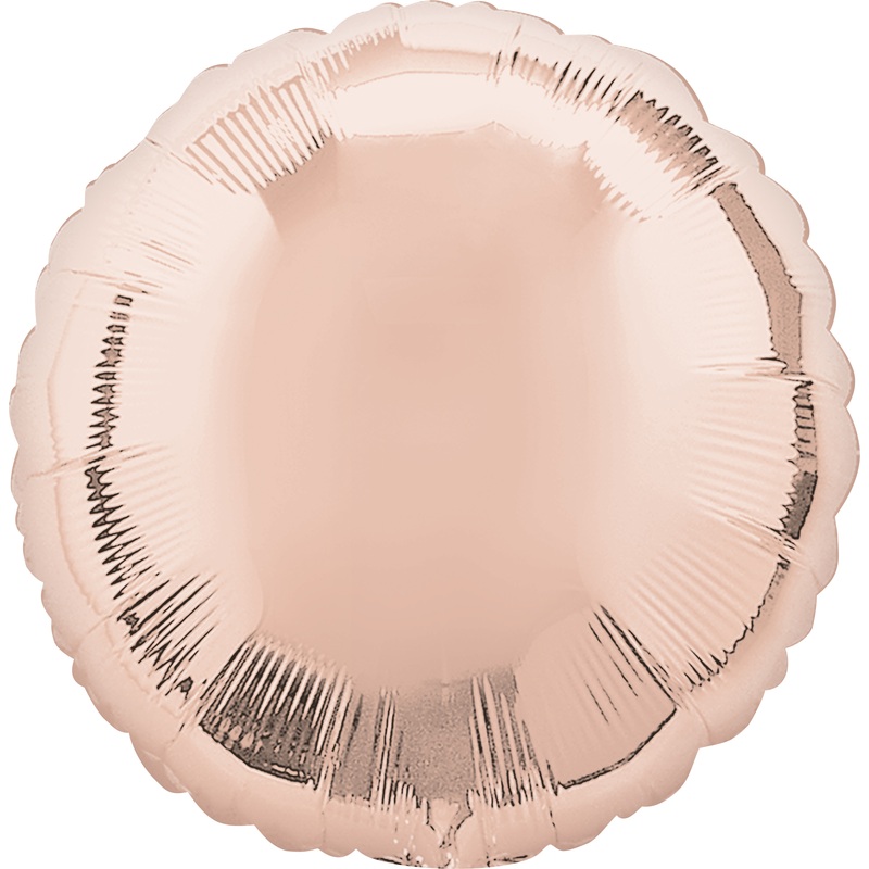 Round foil balloon rose gold
